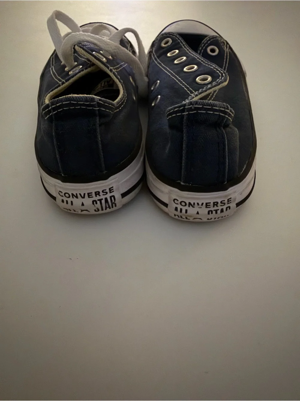 Converse Kids Navy and White Low-Top Sneakers